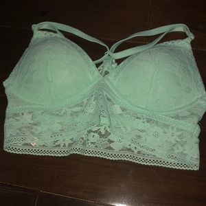 xs mint green victoria secret bralette